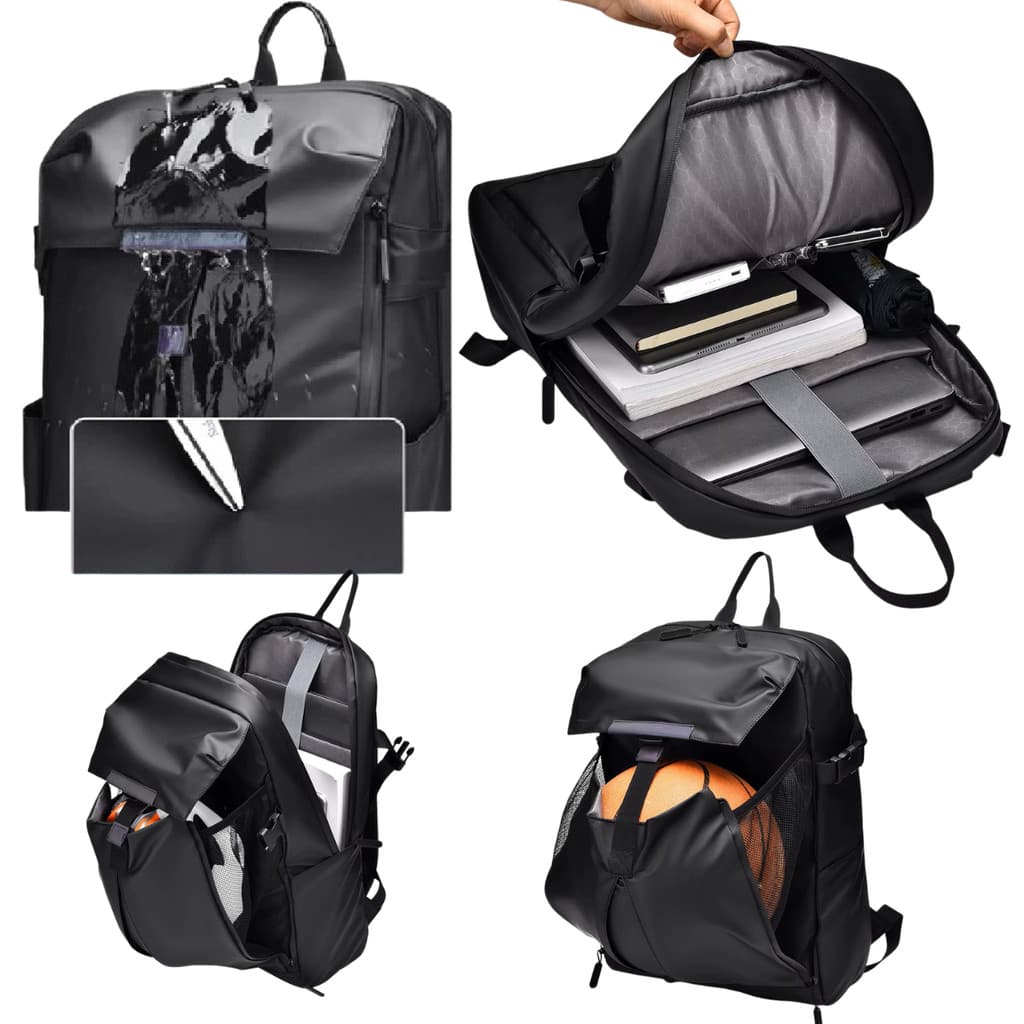 Mochila masculina impermeável reforçada para viagem e trabalho de negócios