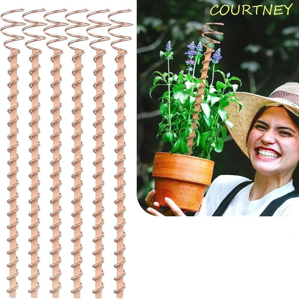 Antenas De Bobina De Cobre Para Jardinagem COURTNEY , Estacas De Plantas De Eletrocultura Com Haste , Fio