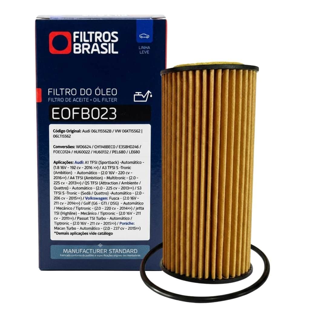 Filtro De Óleo Do Motor Audi Vw 2.0 Tfsi Tsi A3 A4 Jetta Golf Fusca