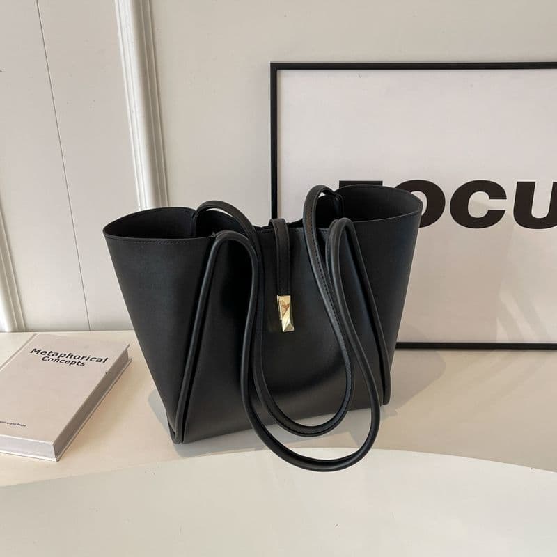 Bolsa Feminina Vintage de Grande Capacidade, Nova Coleção Outono Inverno 2025, Bolsa de Ombro Casual Versátil para Mãe e