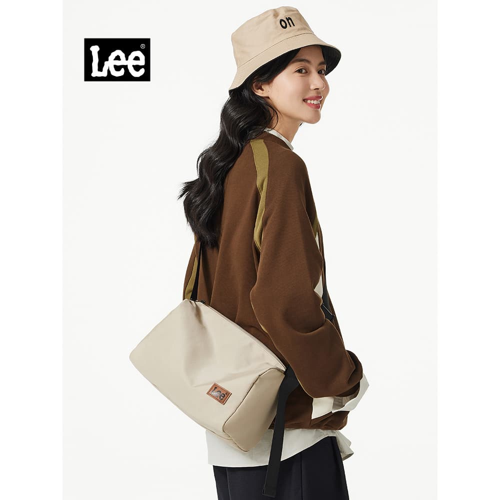 Lee Street Trendy Messenger Bag Feminino Mochila Casual Commuter Bolsa de Ombro Estudante Grande Capacidade Ao Ar Livre