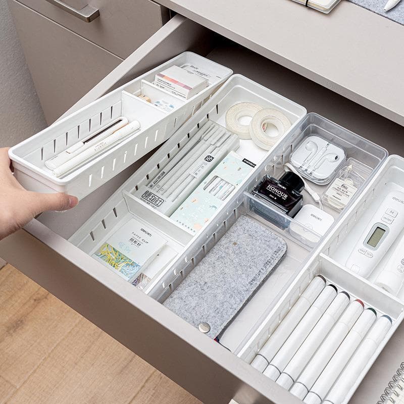 Gaveta classificação caixa de armazenamento cozinha talheres compartimento caixa multifuncional papelaria diversos organ