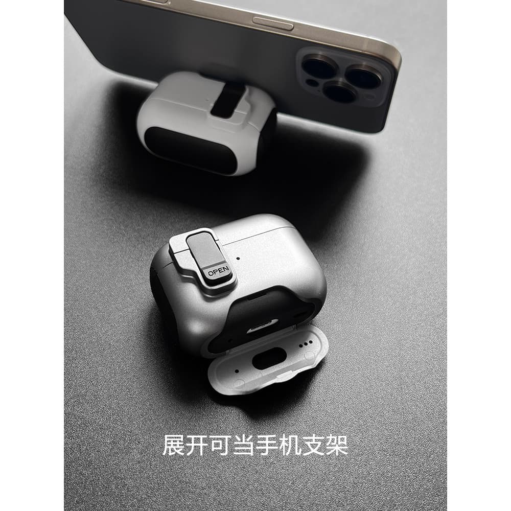Com suporte Capa Pop-up automática adequada para Airpods4 Capa protetora Airpodspro3 Capa protetora Apple Bluetooth Head