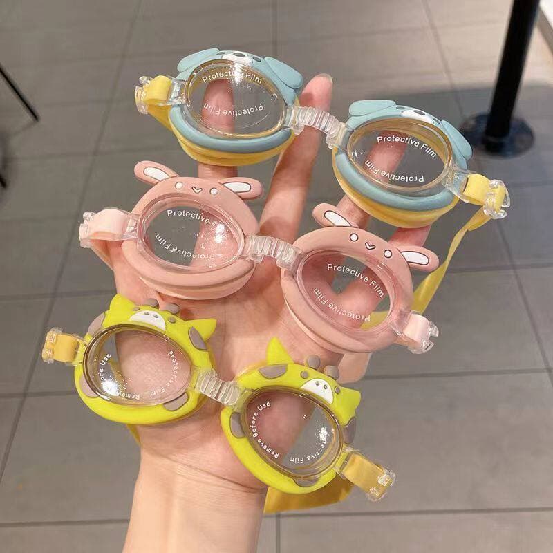 Crianças dos desenhos animados óculos de natação meninos meninas HD à prova dwaterproof água Anti-nevoeiro óculos de mer