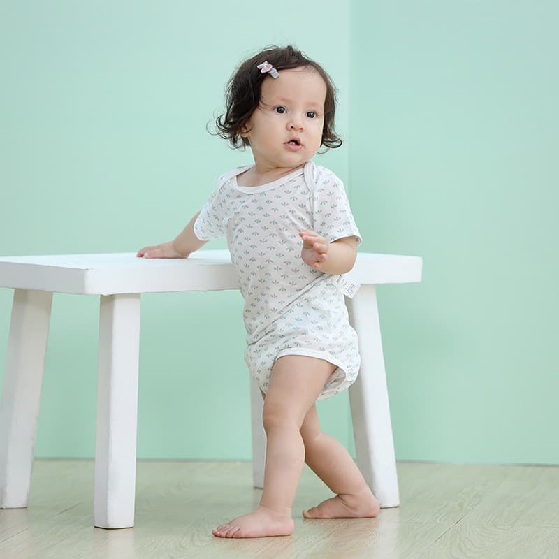 Macacão de bebê macacão de verão leve gola Envelope bebê manga curta triângulo macacão criança roupas de verão