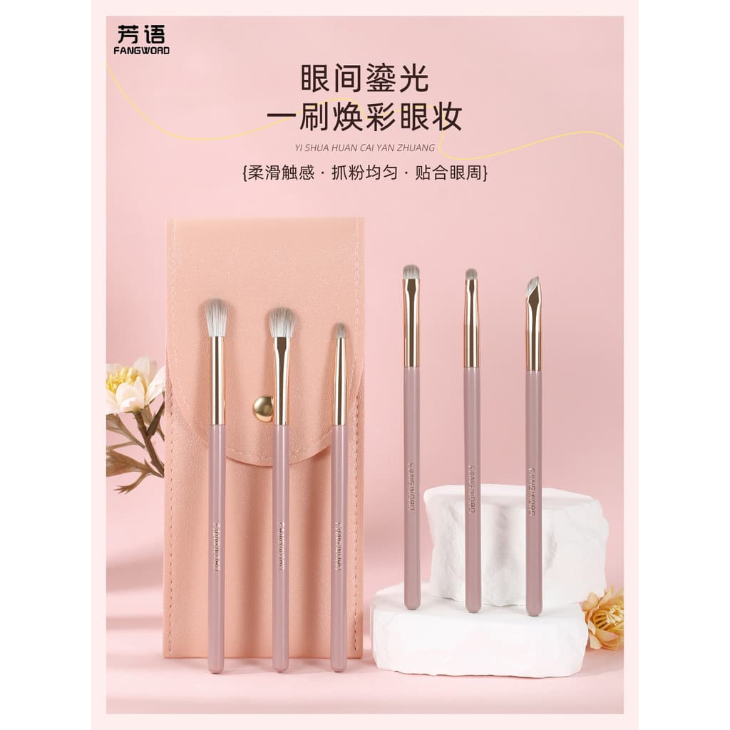 Fangyu Gilt 6 Olhos Conjunto Pincel Mancha Pincel Sombra Pincel Detalhe Pincel Delineador Cangzhou Pincel de Maquiagem M