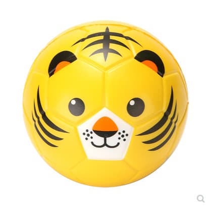 15cm esponja sólida bola macia interior jardim de infância bola saltitante tigre bola leão simulação Animal brinquedos i
