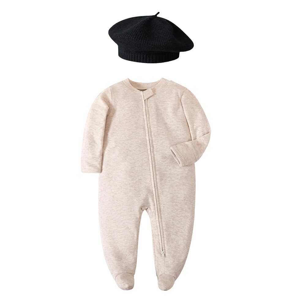 Novo estilo macacão de bebê manga comprida macacão estilo zíper pijamas foto do bebê macacão terno pijamas das crianças