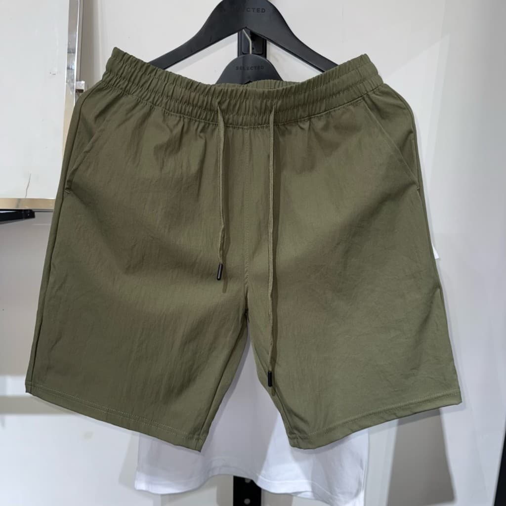 JJ Cut Label Shorts casuais masculinos soltos calças cortadas calças esportivas de verão cor sólida na moda cintura elás