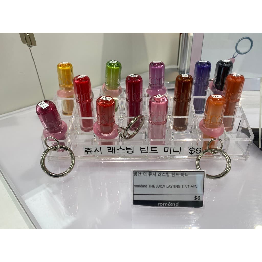Coreia coreia romand suco charme brilho labial duradouro mini pequeno brilho labial 1g