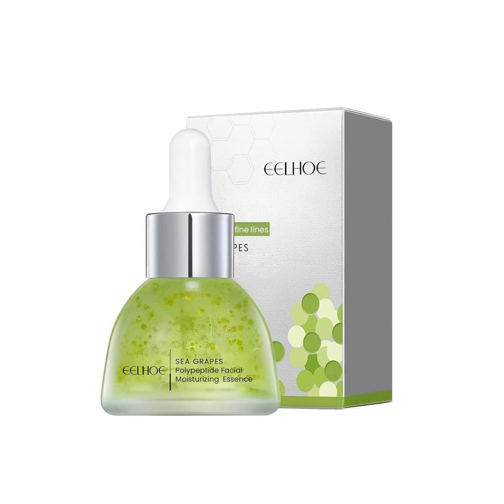 Sérum Facial de Peptídeos de Uva do Mar, Contém Colágeno e Niacinamida, Sérum Antienvelhecimento Redutor de Poros, KJ4J