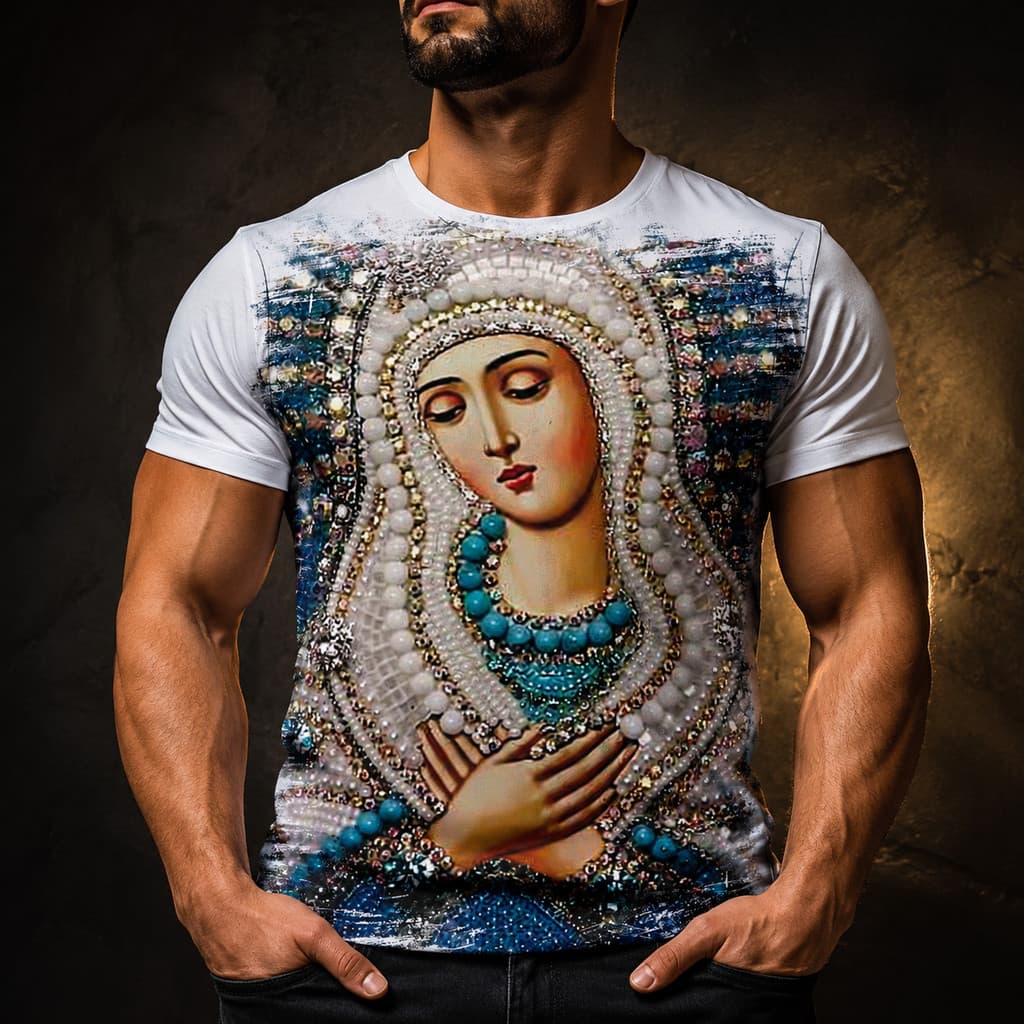 Camisa Camiseta Masculina Catolica Santa 9