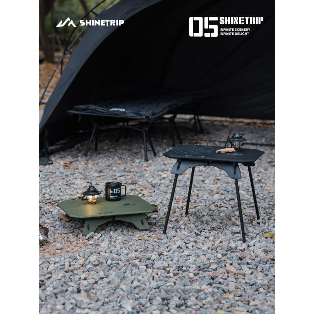 Mountain Fun Outdoor 05 Series Ultra-Leve Mesa Dobrável de Dupla Utilização Tática Multiuso Mesa Destacável Perna Mesa d