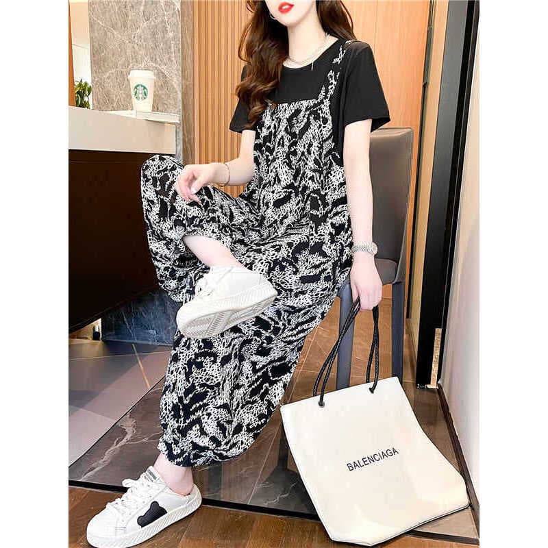 Verão Plus Size roupas femininas 2026 novo estilo ligeiramente gordo irmã cobrindo carne mais magro olhar High-End estil