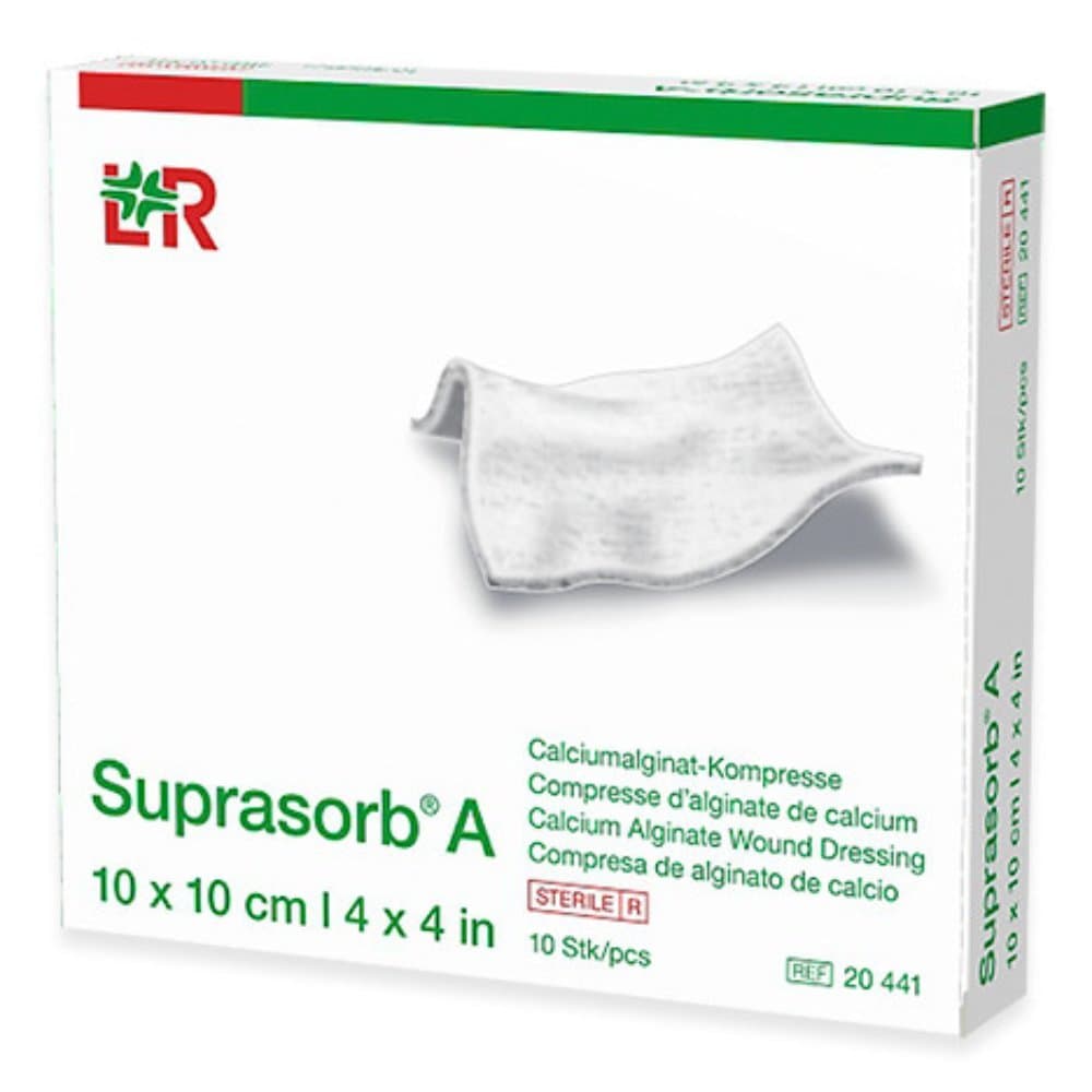 CURATIVO DE ALGINATO DE CÁLCIO ESTÉLRIL 10X10CM SUPRASORB A - VENOSAN