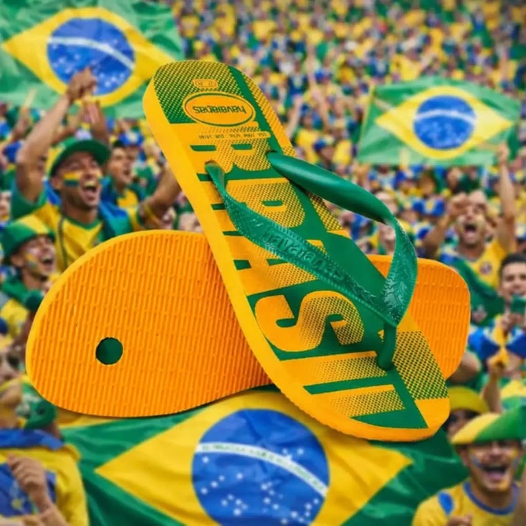 Chinelo Havaianas Original Vai Brasil Torcida