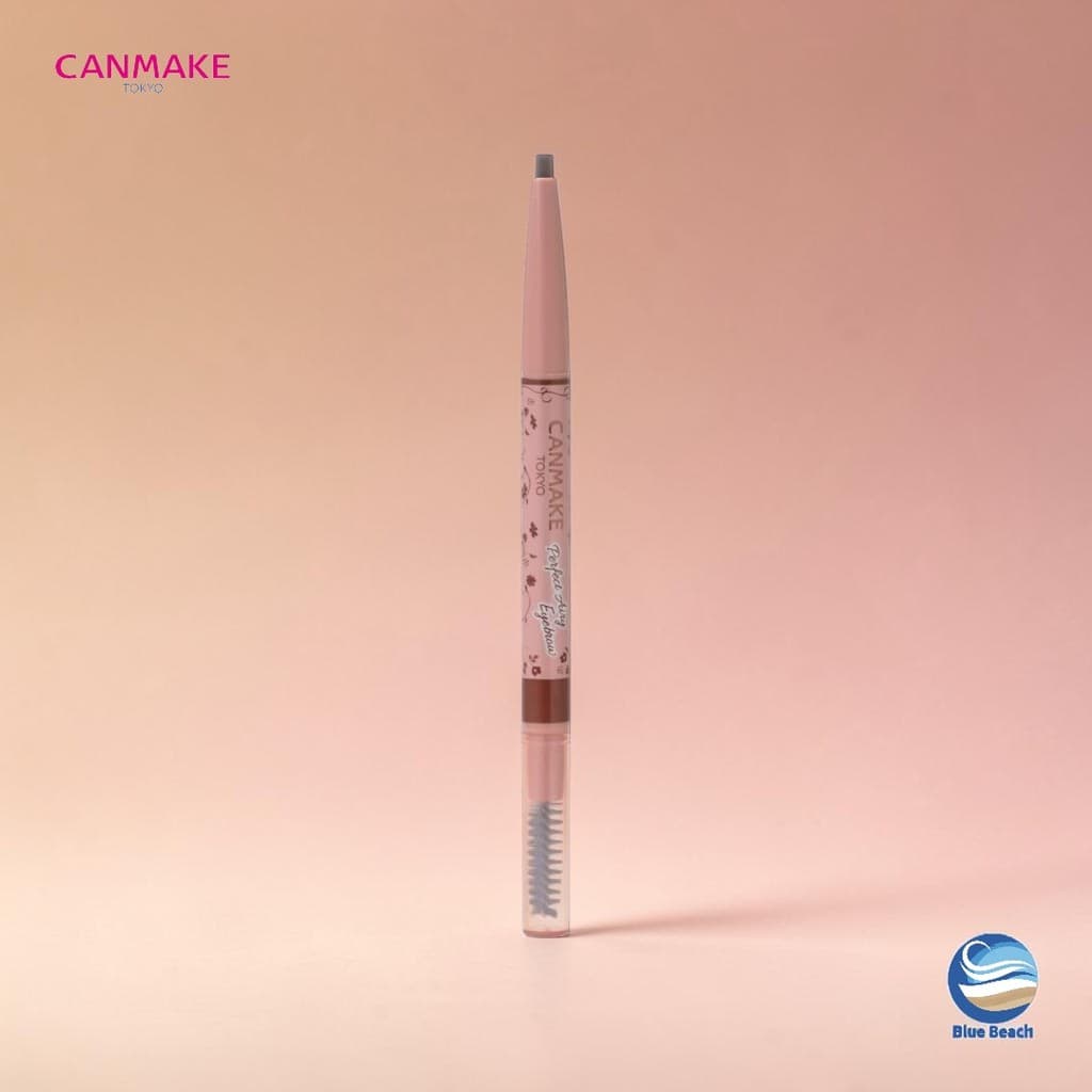 CANMAKE Perfect Airy Eyebrow Powder/Ponta Oval/Sobrancelha Natural/Pincel/4 Tons/Japan