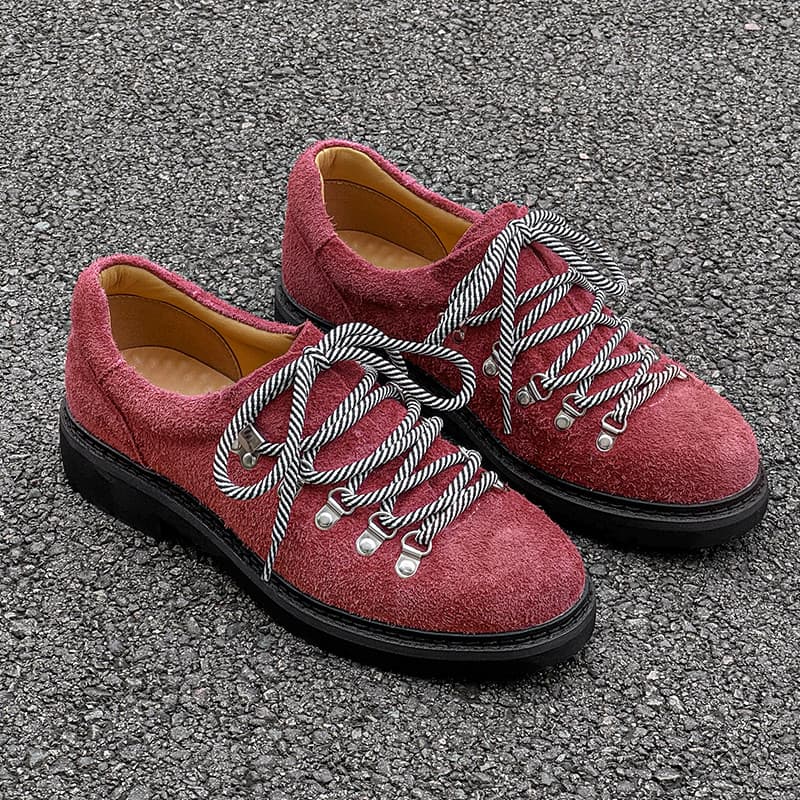 Casual dedo do pé redondo pequenos sapatos de couro dos homens estilo britânico Commuter Derby sapatos masculinos camurç