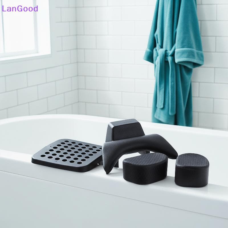 LanGood Durável Antiderrapante Silicone Lavagem De Cabelo Travesseirofortable Shampoo Ne Resto Almofada Para Salão De Be