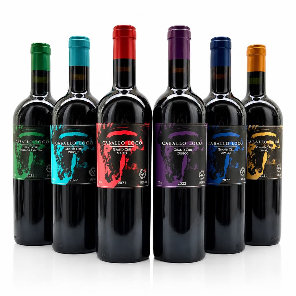 Vinho Caballo Loco Grand Cru 6 Rótulos + Caixa De Madeira