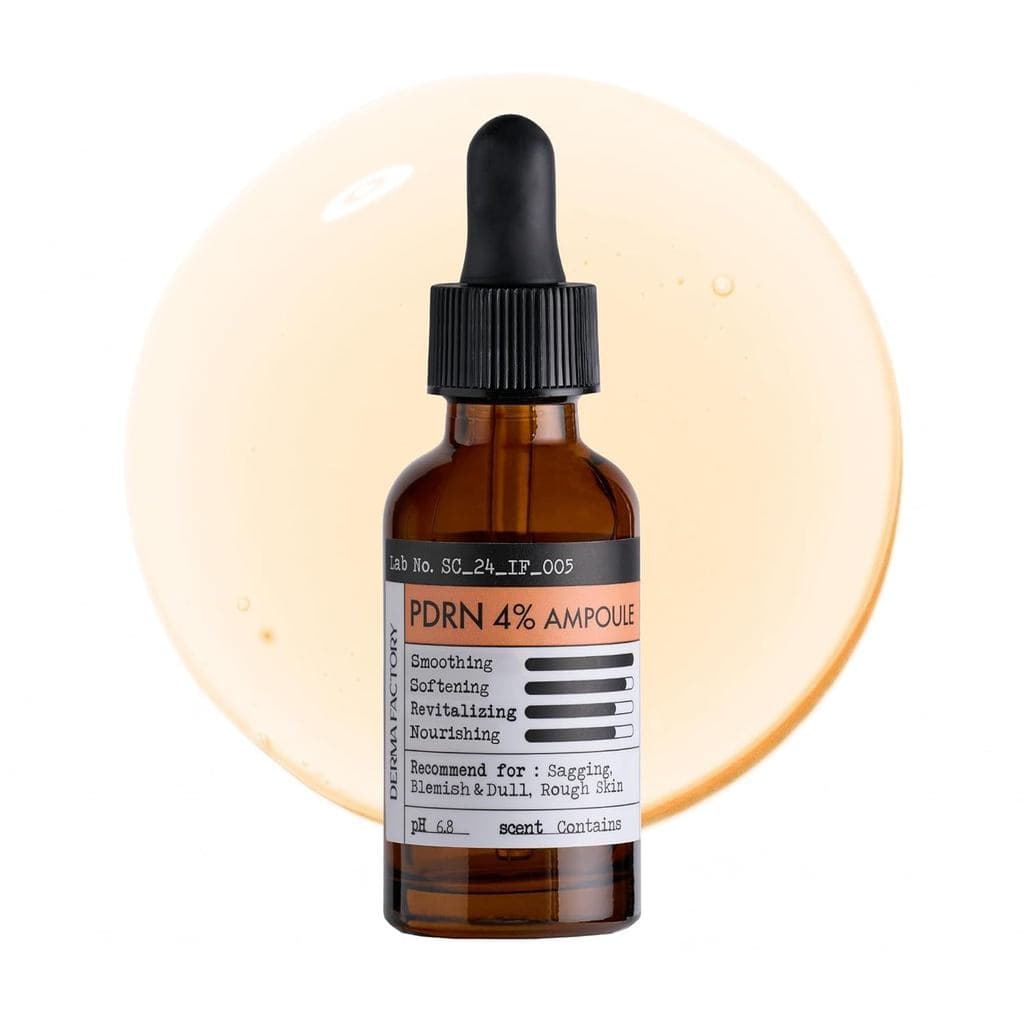 DERMA FACTORY PDRN 4% Sérum em Ampola de DNA de Salmão, Sérum Hidratante para o Rosto com Pantenol e Niacinamida, Cuidad