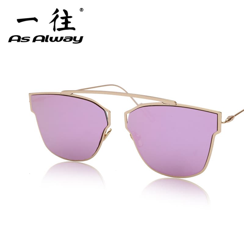 2024 coreano novo estilo D casa óculos de sol na moda senhoras único reflexivo óculos Retro pequeno rosto rosa masculino