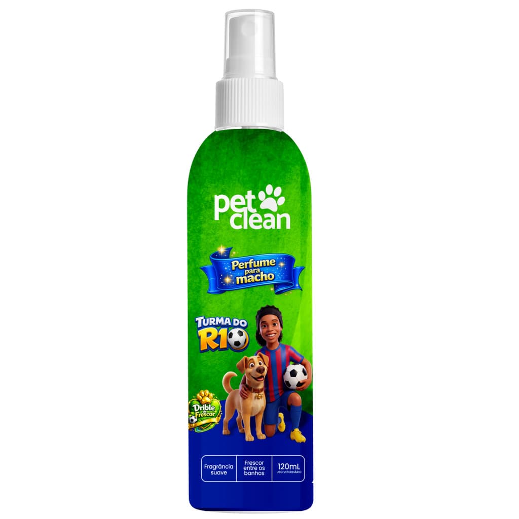 Perfume Macho Pet Clean Caes e Gatos Turma do R10 120ml
