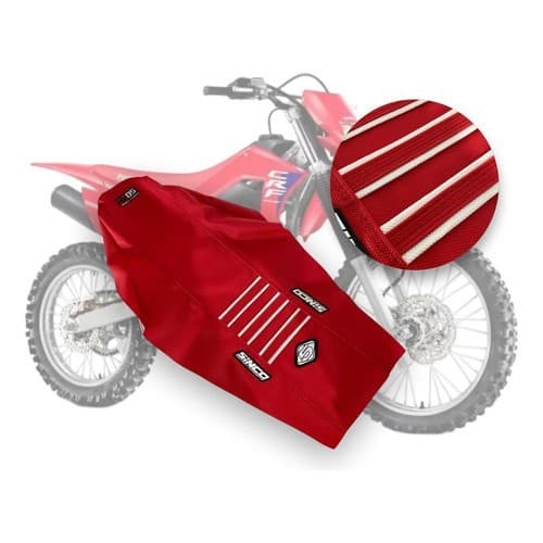 Capa De Banco 5inco Para Crf250f Emborrachada Crf 250f Grip  Vermelho
