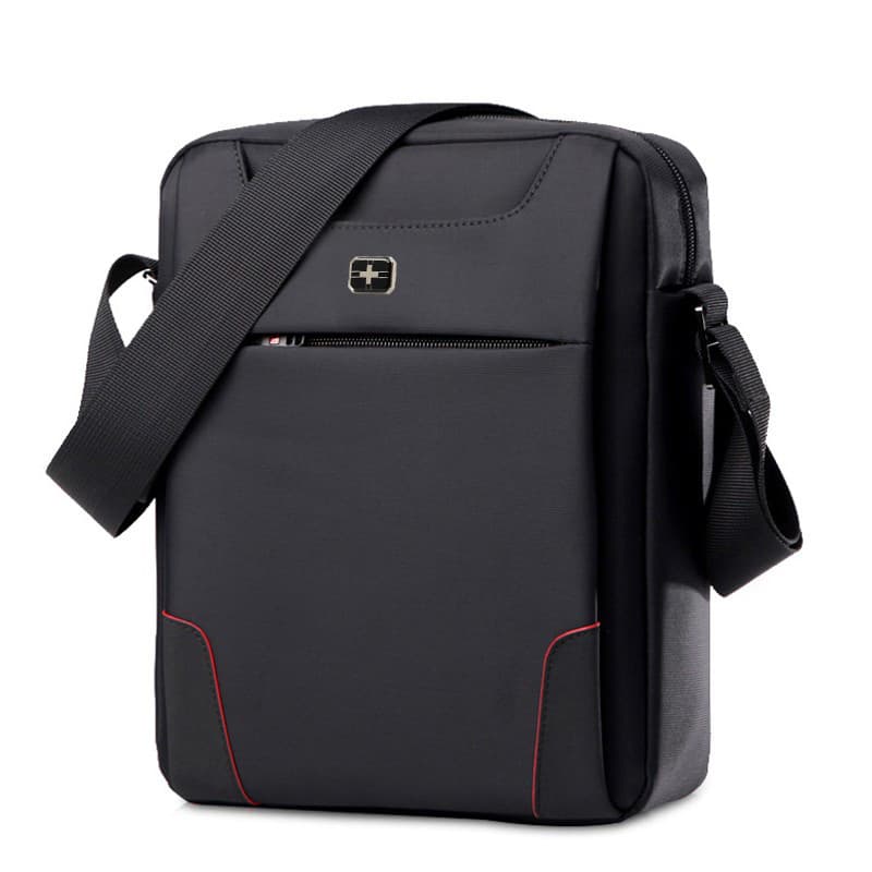 Bolsa de ombro com faca de sargento suíço, mochila de computador masculina, bolsa Diagonal, versão coreana, bolsa de neg