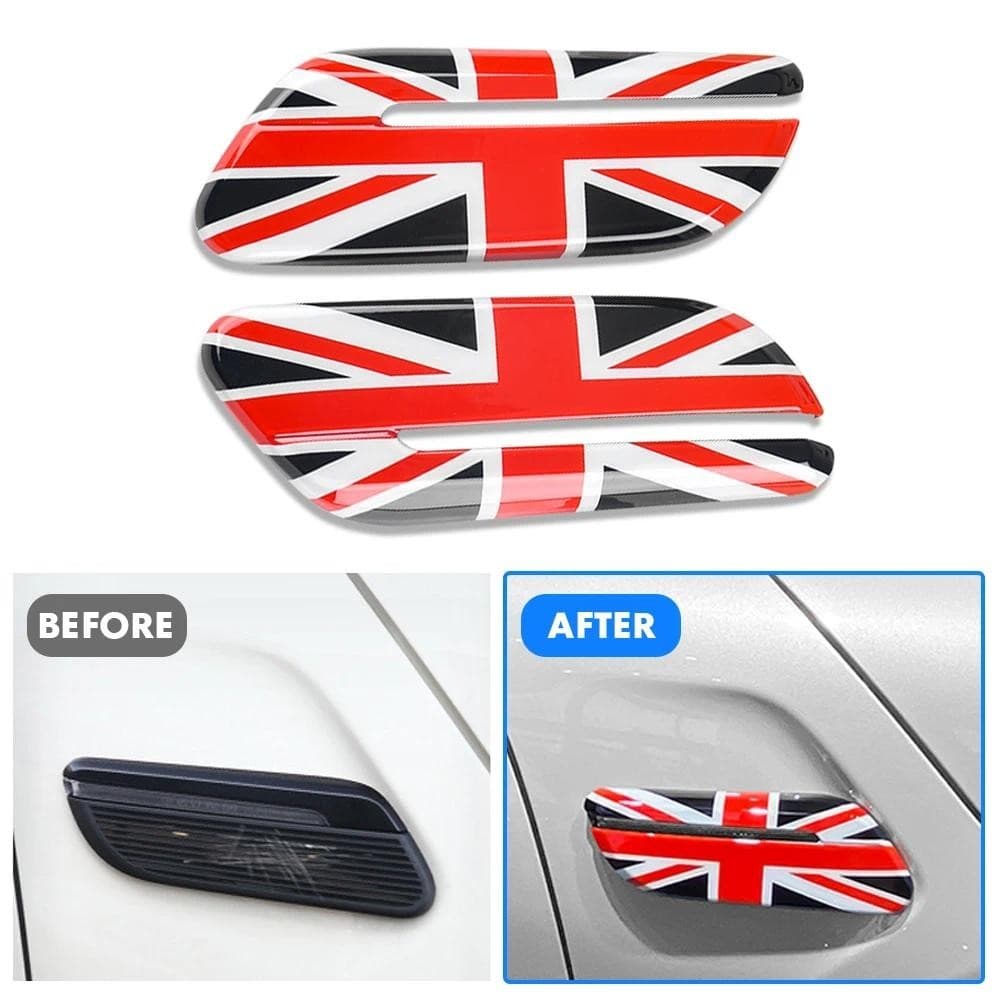 A Bandeira Preta Do Carro Lateral Fender Marcador Luz Habitação Capa Para MINI Cooper D Um R56 Clubman R55 Conversível R