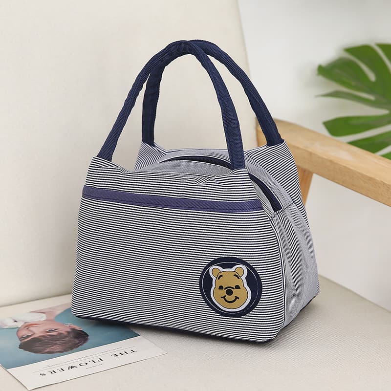 2023 novo estilo bolsa de lona feminina bolsa Casual mãe saco almoço estudante com almoço saco lancheira
