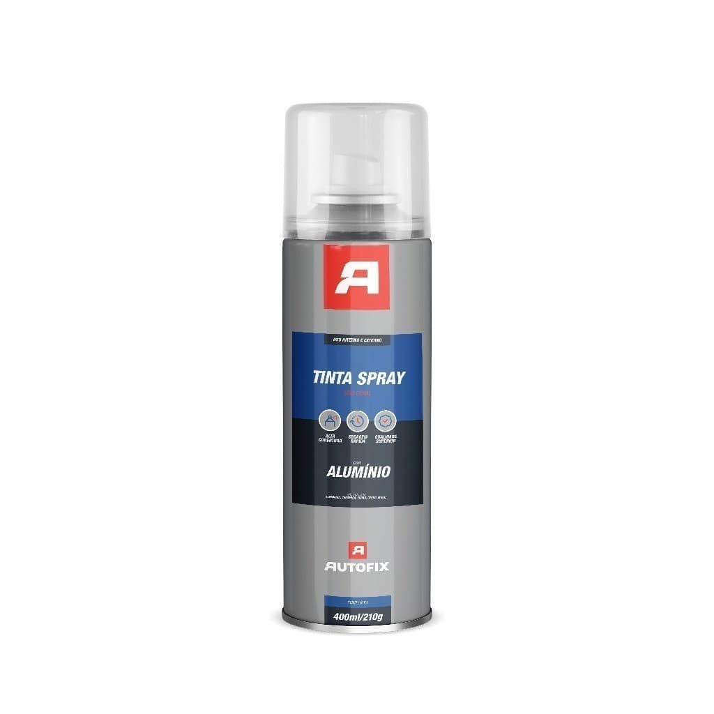 Tintas Spray Autofix 400ml - Cor Alumínio com Acabamento Perfeito!