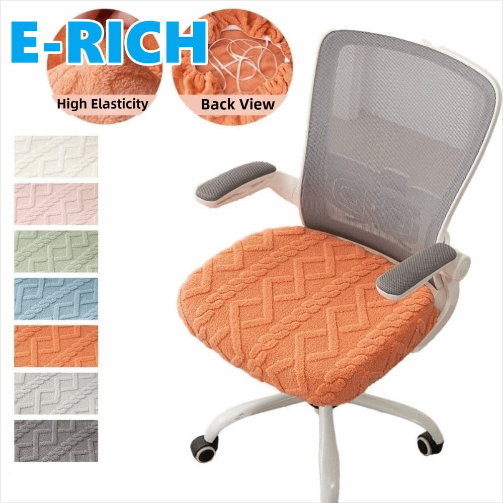 ERICH1 Assento Para Cadeira De Computador , Capas Elásticas Espessas Cadeiras Em Jacquard , Capa Removível De Escritório
