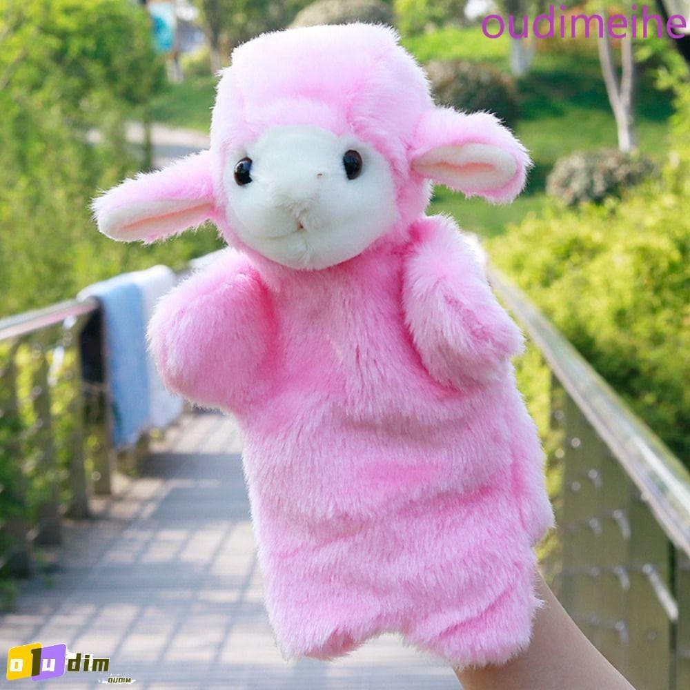 OUDIMEIHE Fantoche De Mão Animal , Boneco De Pelúcia De Lobo , Bonecos Ovelha , Fantoches Macios Para Crianças
