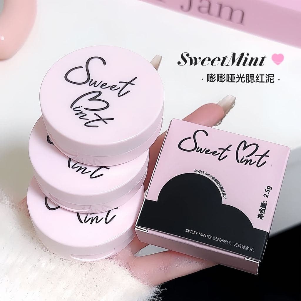 Sweetmint sweetmint Matte Blush Batatas Picadas Textura Almofada Blush Sombra Um Purê Multiuso Estilo Coreano