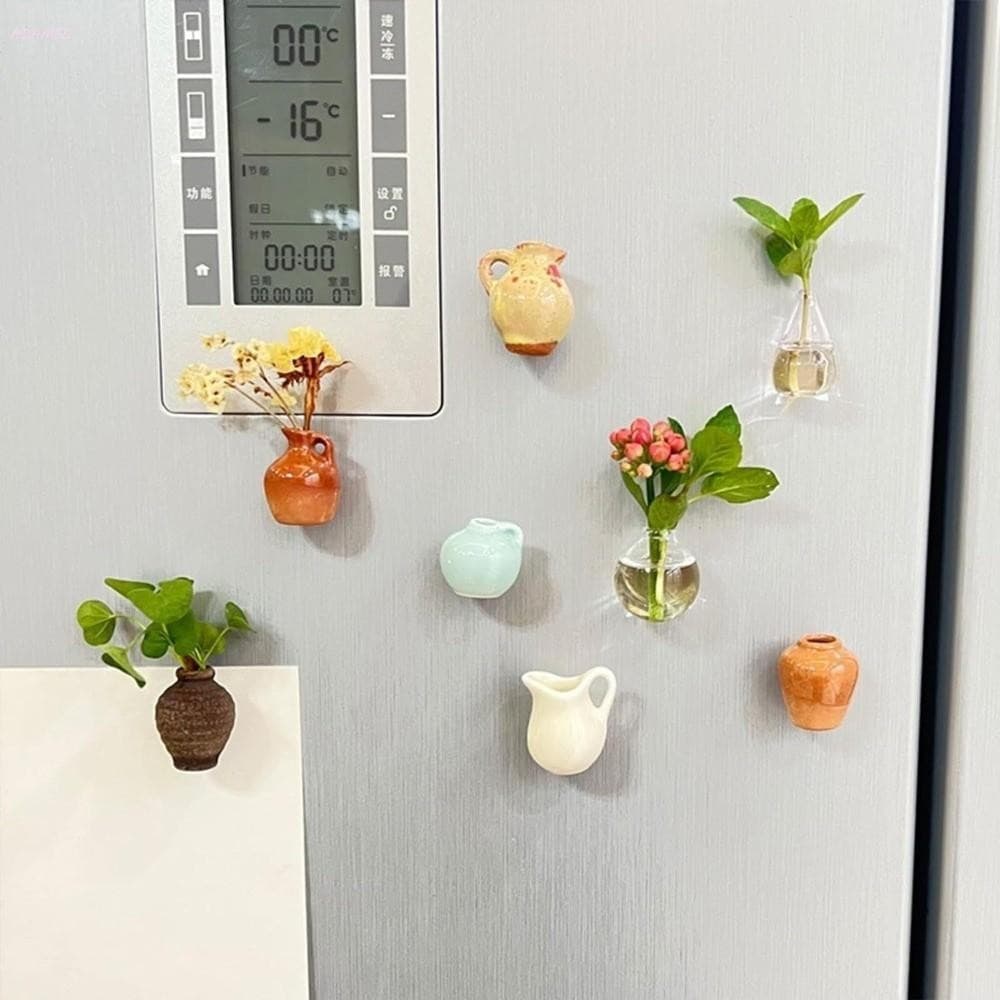 ADAMES Mini Ímãs De Geladeira Para Vaso , Decorativa Feita À Mão , 3D Pequeno E Exclusivo