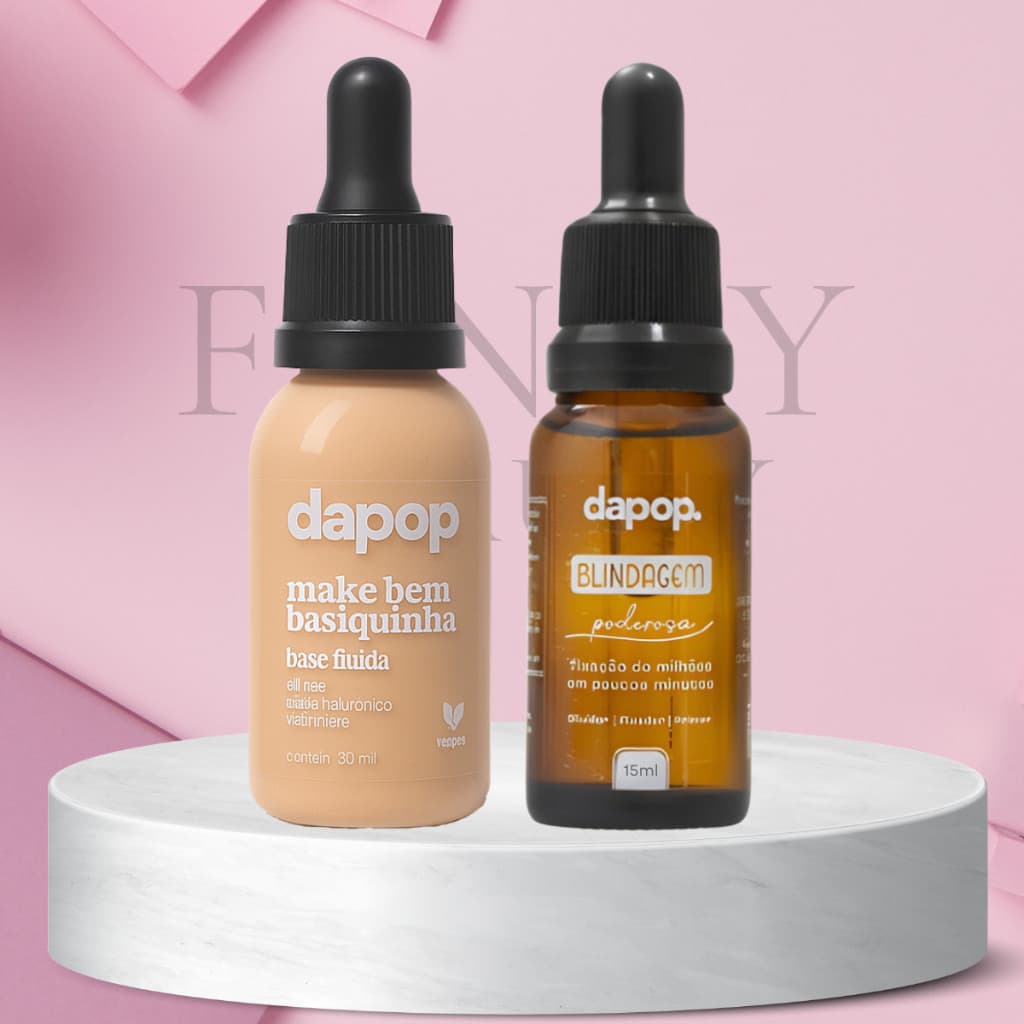 Kit de Base Básica Dapop + Primer, Spray Fixador e Diluente Dapop