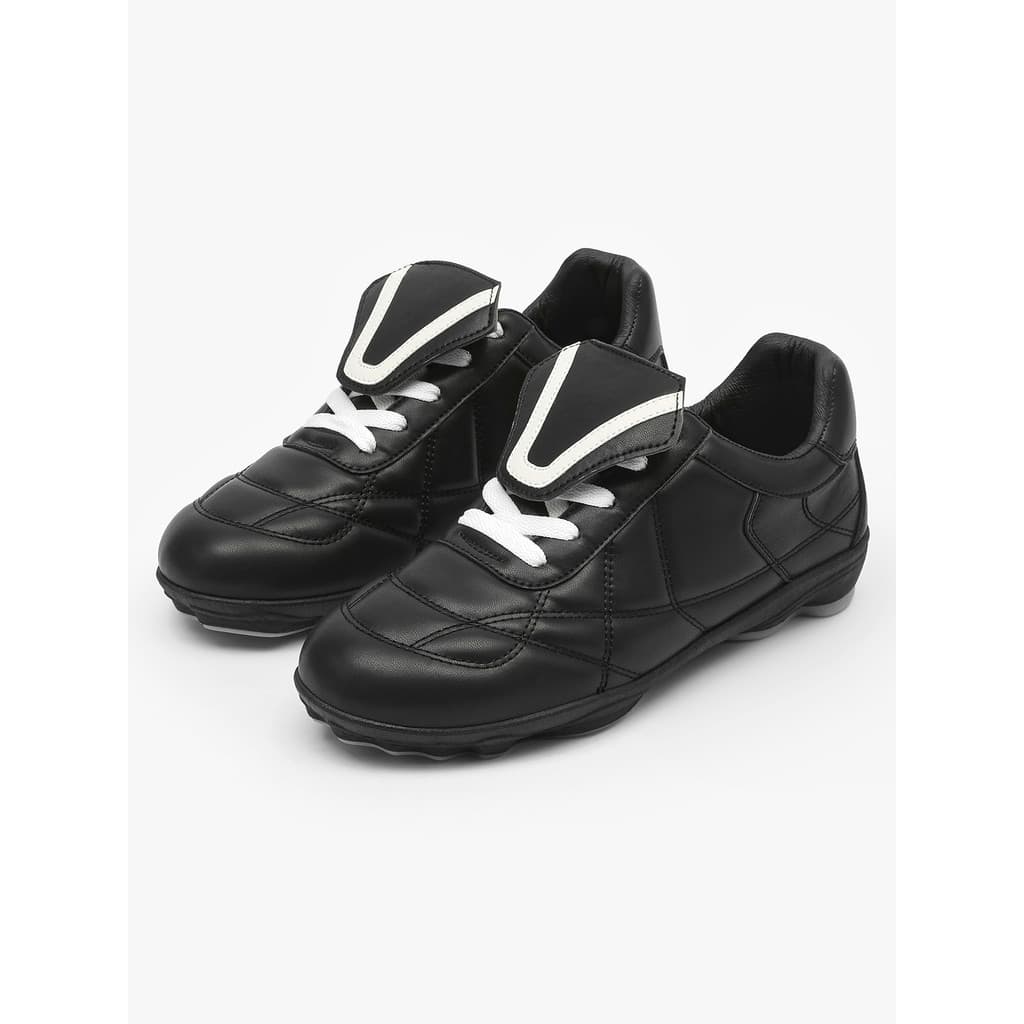 Sapatos de treinamento alemão masculino preto americano Retro Forrest Gump Flip sapatos de corrida casuais leve sola pla