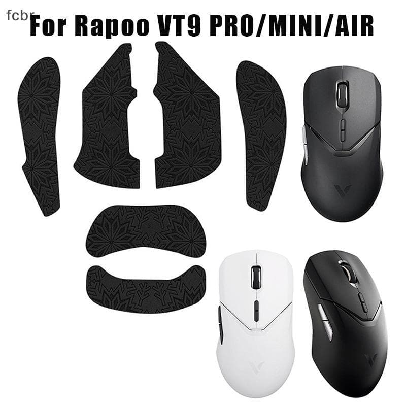 fcbr Rapoo VT9 PRO MINI AIR Antiderrapante Mouse Grip Tape Adesivo , Preto