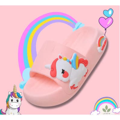 Chinelo Menina Nuvem Infantil Unicórnio Sandalia Confortavel Nuvem