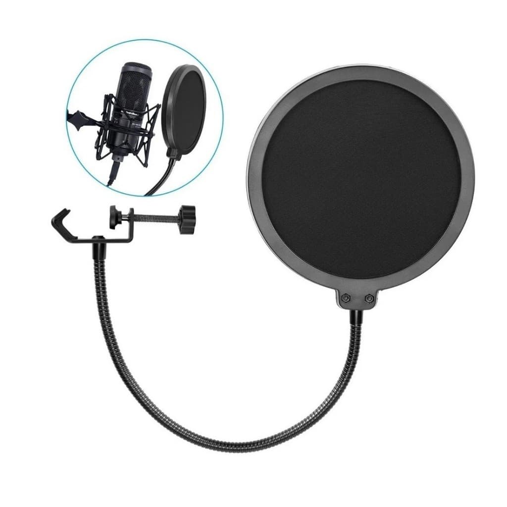 Filtro Para Microfone Pop Filter Anti Puff Condensador Studio