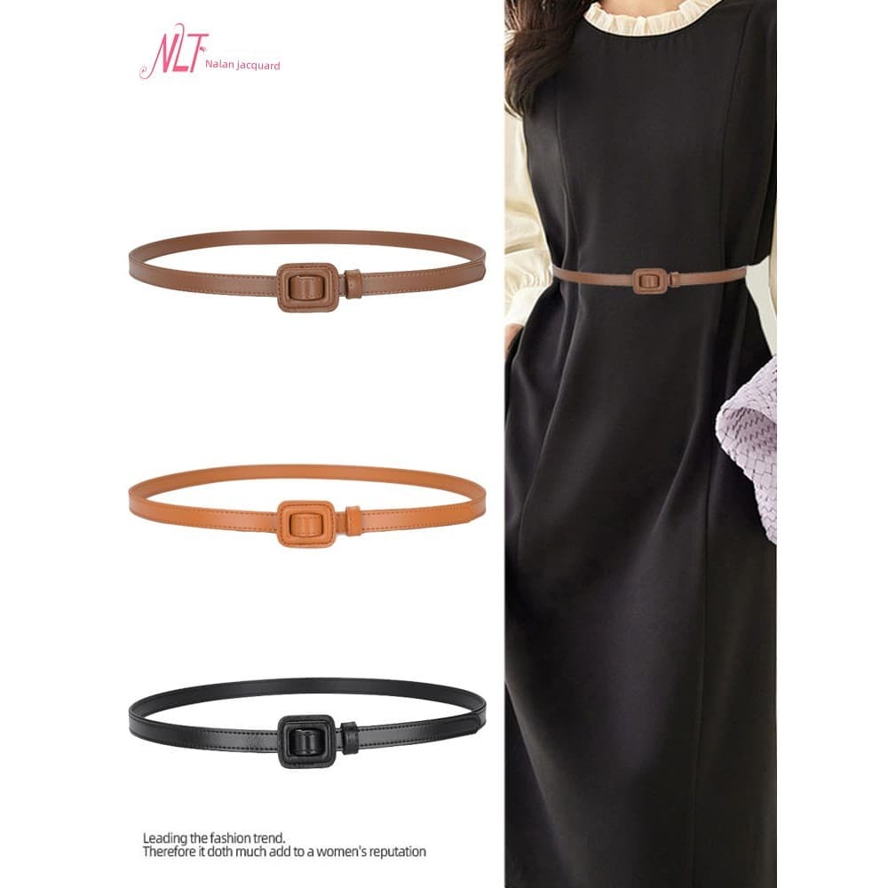 cinto feminino largo cinto feminino plus size Cinto de couro genuíno genuíno senhoras couro elegante All-Match 2025 novo