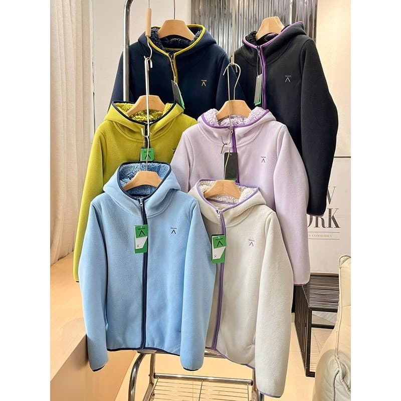 Site Oficial 299!Inverno masculino feminino velo com capuz jaqueta quente Casual esportes topo 25 outono inverno novo es