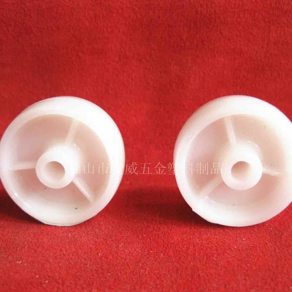 5cm branco náilon pp única roda fundo plano, haste de parafuso universal luz pp rodízio com roda universal da mobília do
