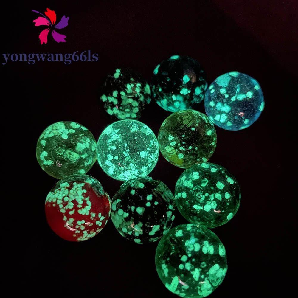 YONGWANG 10 Unidades/Pacote Bolas De Vidro Luminosas , Bola Colorida Não Porosa Para Tanque De Peixes ,