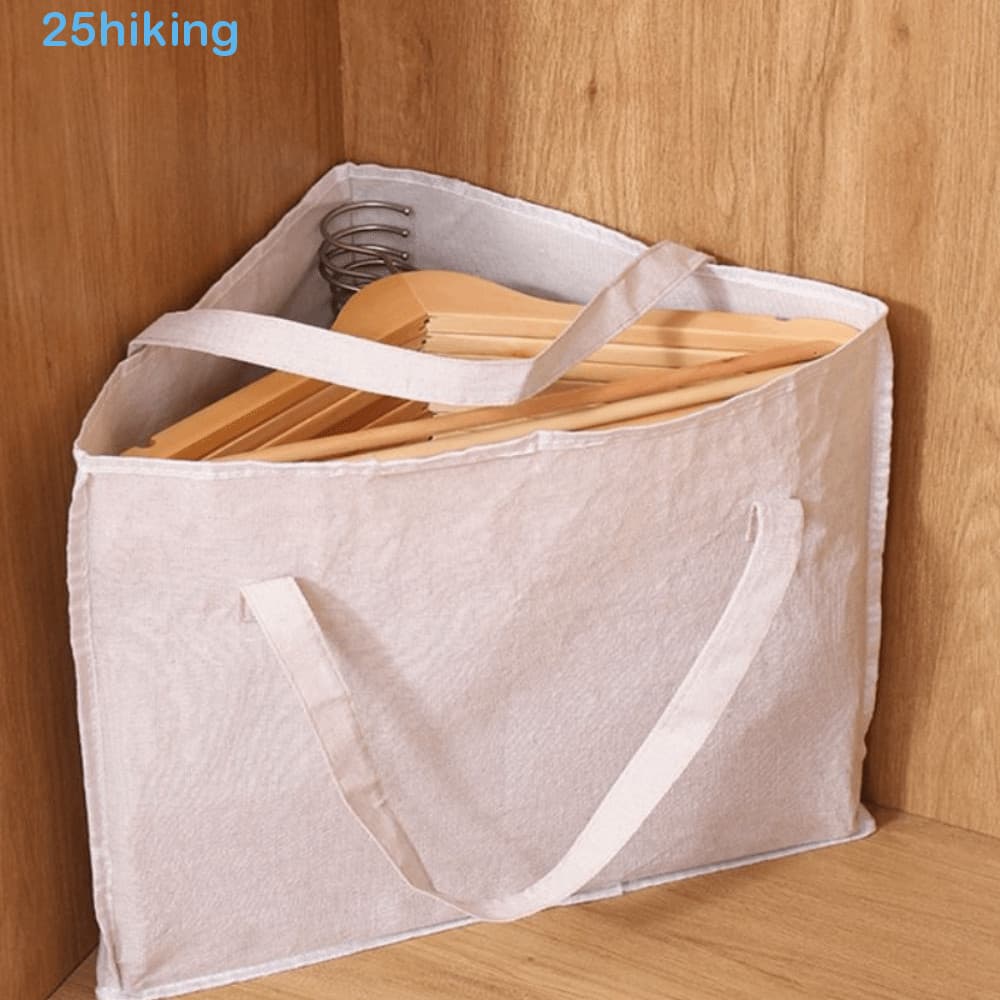 Saco De Armazenamento De Cabide Triangular Para Caminhada , Cesta Roupas De Grande Capacidade Que Economiza Espaço , Dob