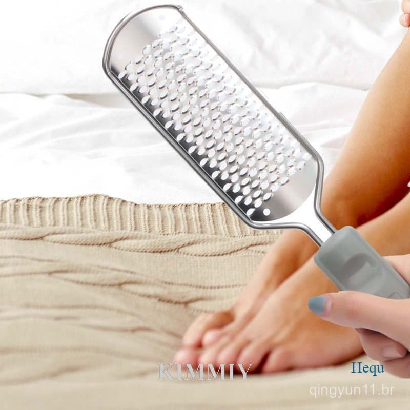 KIMMIY Lixa De Pés De Aço Inoxidável Rasp Pedicure Removedor De Calos Manicure Ferramentas Para Unhas
