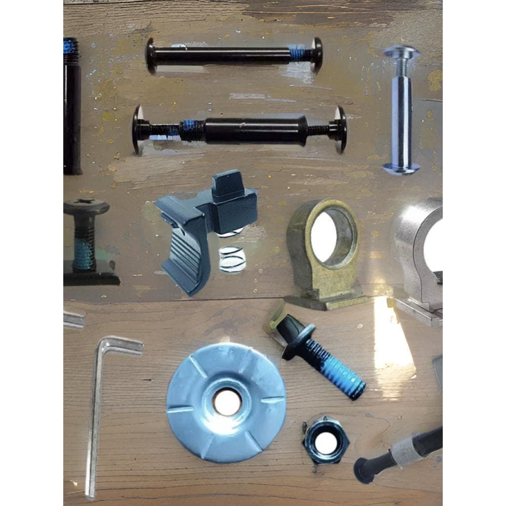 Acessórios para rodas de patins, parafusos para dispositivo de freio, parafusos rosqueados adequados para patins bege, m