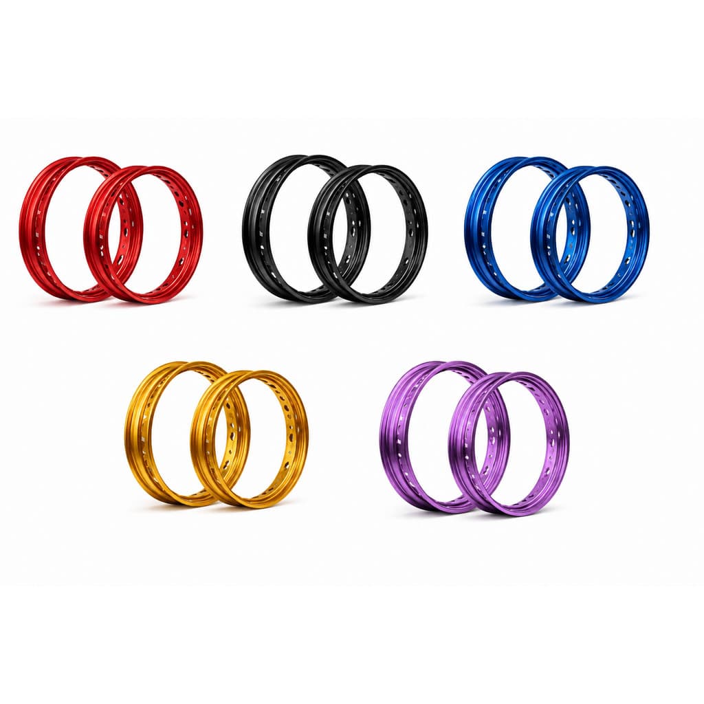 Par Aro Colorido (18x160 Dianteira) e (18x185 Traseira) - CG 125 150 160 TITAN FAN - Viper