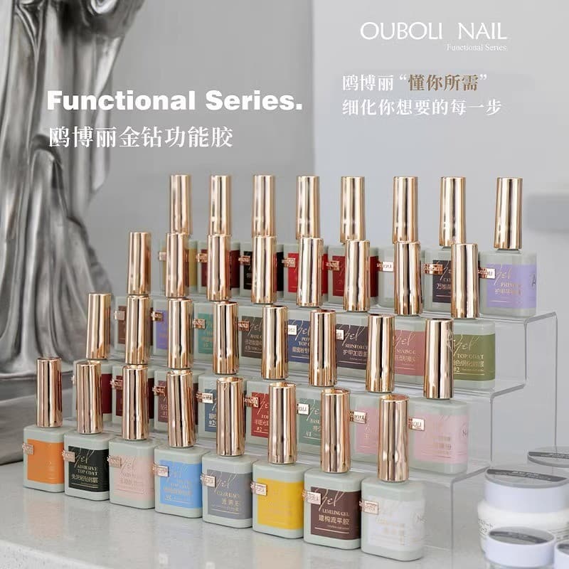 Ou Boli Golden Diamond Cola Funcional Unha Polonês Cola Manicure Base Dedicada Cola Reforçada Sem Enxágue Tem